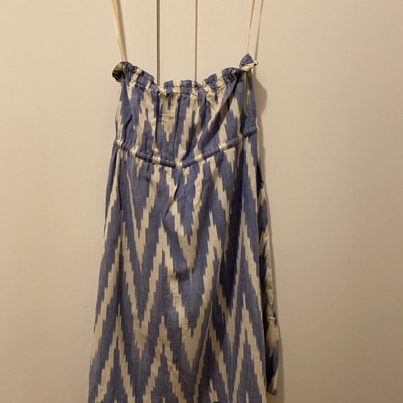 GAP Strapless Ikat Dress with Drawstring Waist - Picture 5 of 9